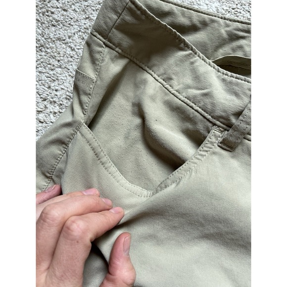 North Face Chino Set Of 2 Hiking Travel Pants Short Relaxed Fit Khaki (36x29) - Picture 7 of 8
